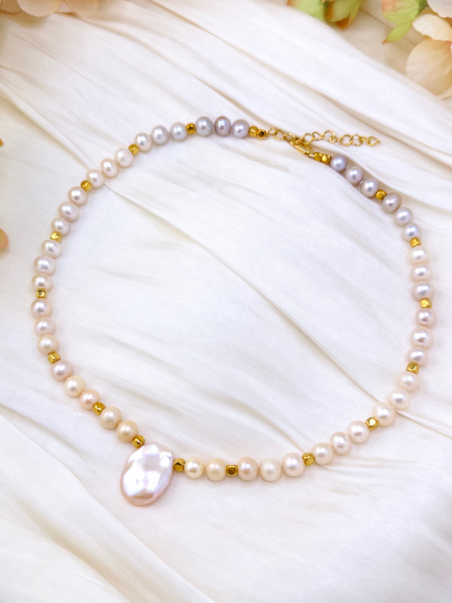 Moonwashed Pearl Necklace