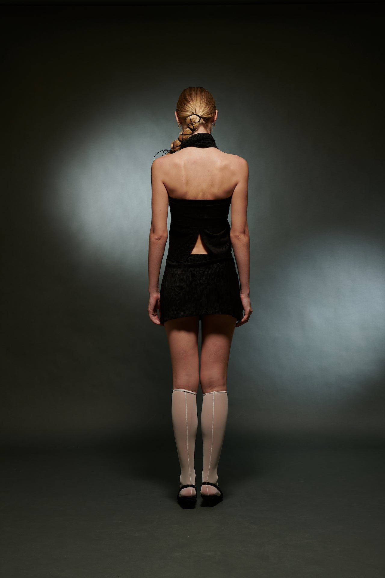 Velvet Mini Skirt - Black