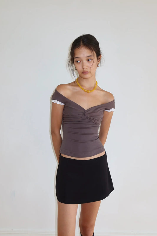 Mila Lace - Draped Top