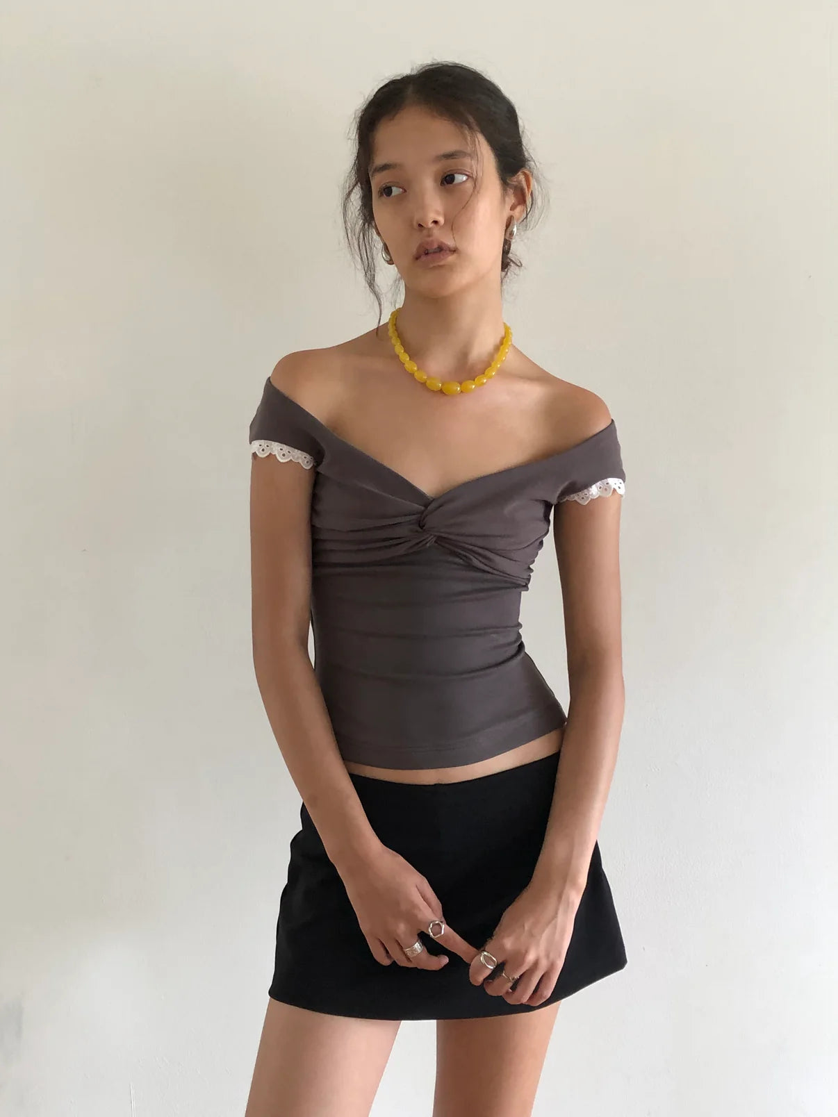 Mila Lace - Draped Top