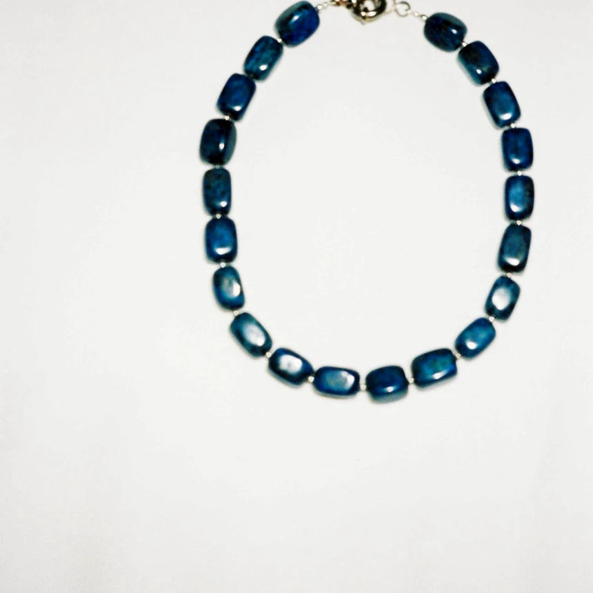 Candy Stone Necklace - Navy