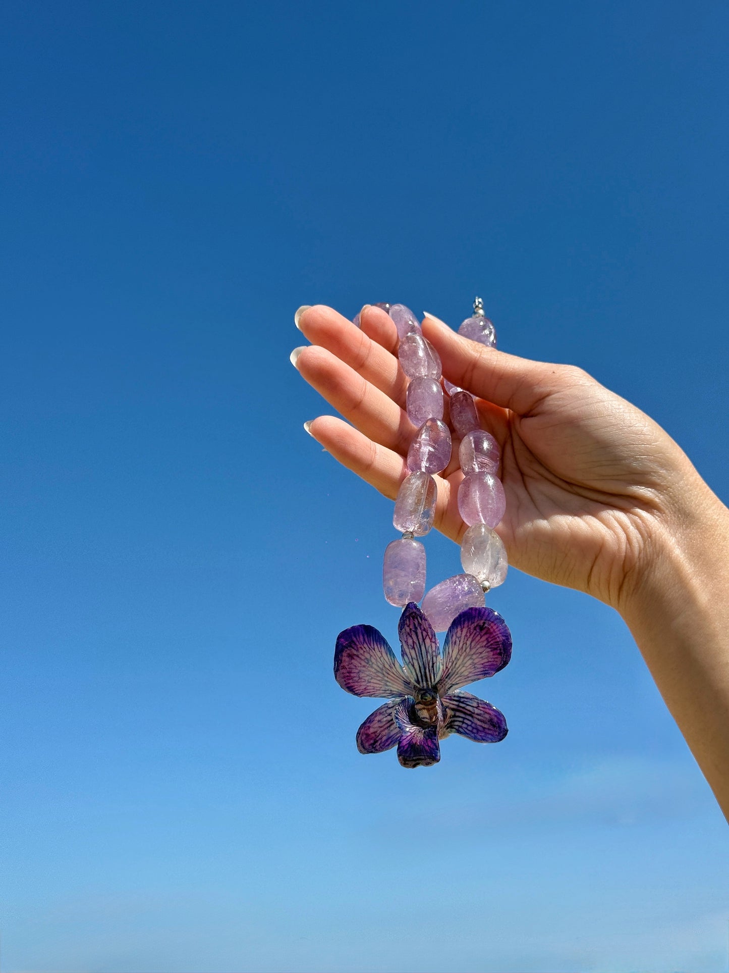 Candy Orchid Necklace (Purple)