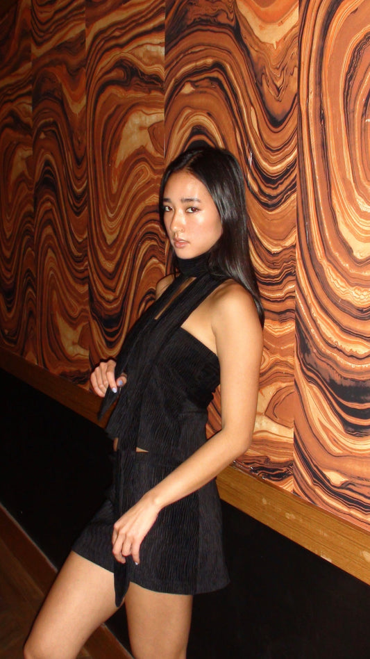 Velvet Tube Top - Black