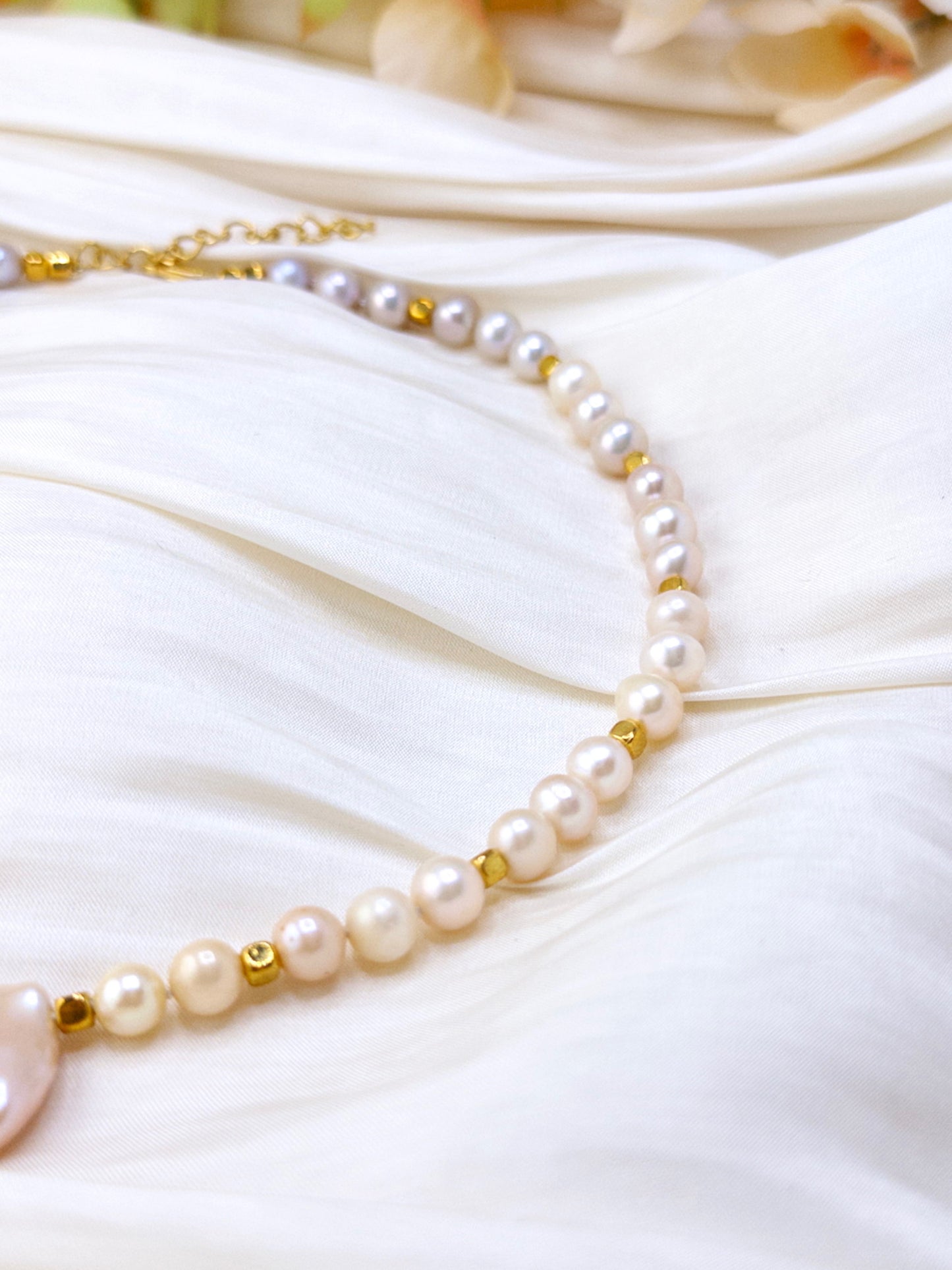 Moonwashed Pearl Necklace