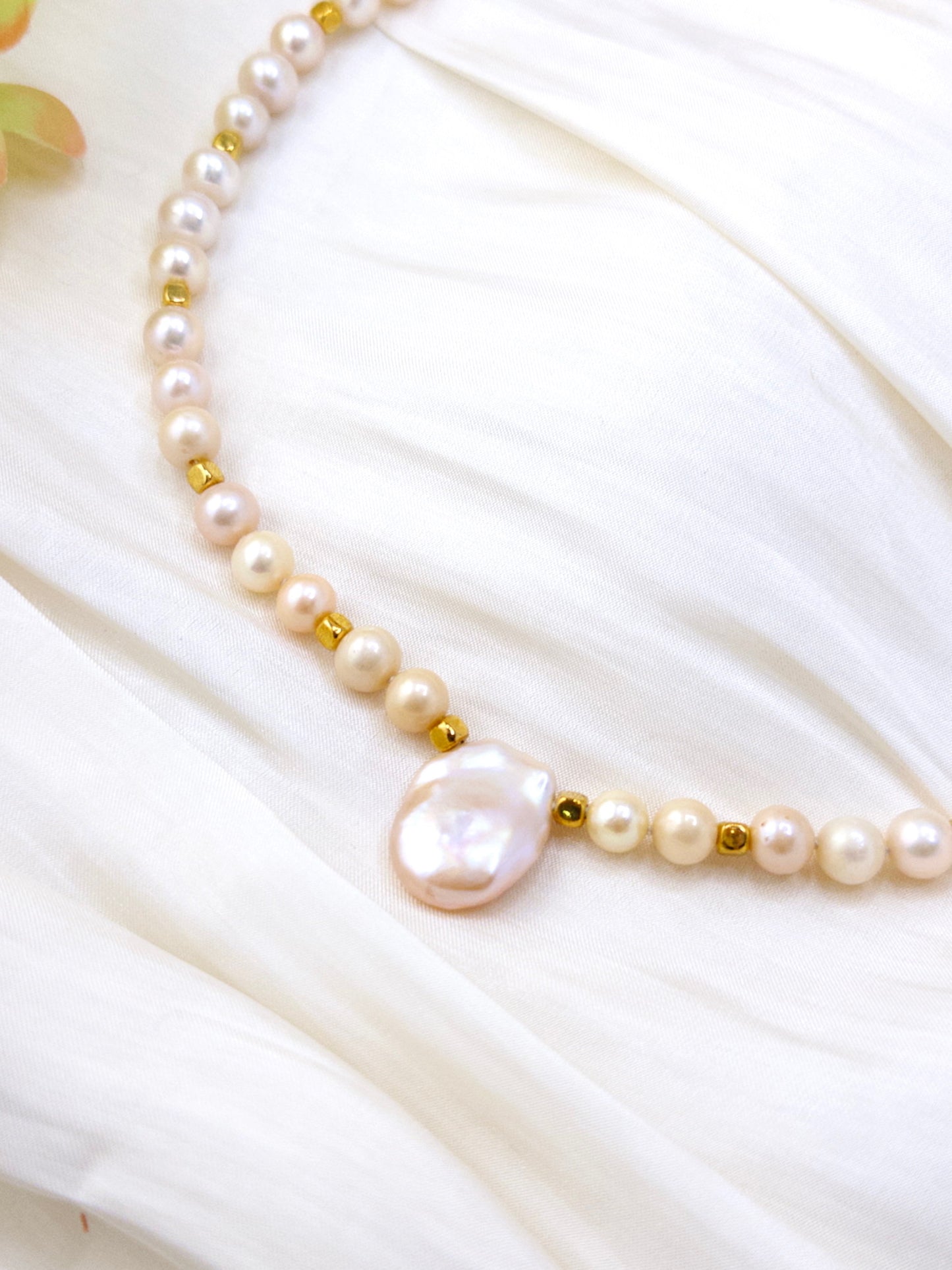 Moonwashed Pearl Necklace