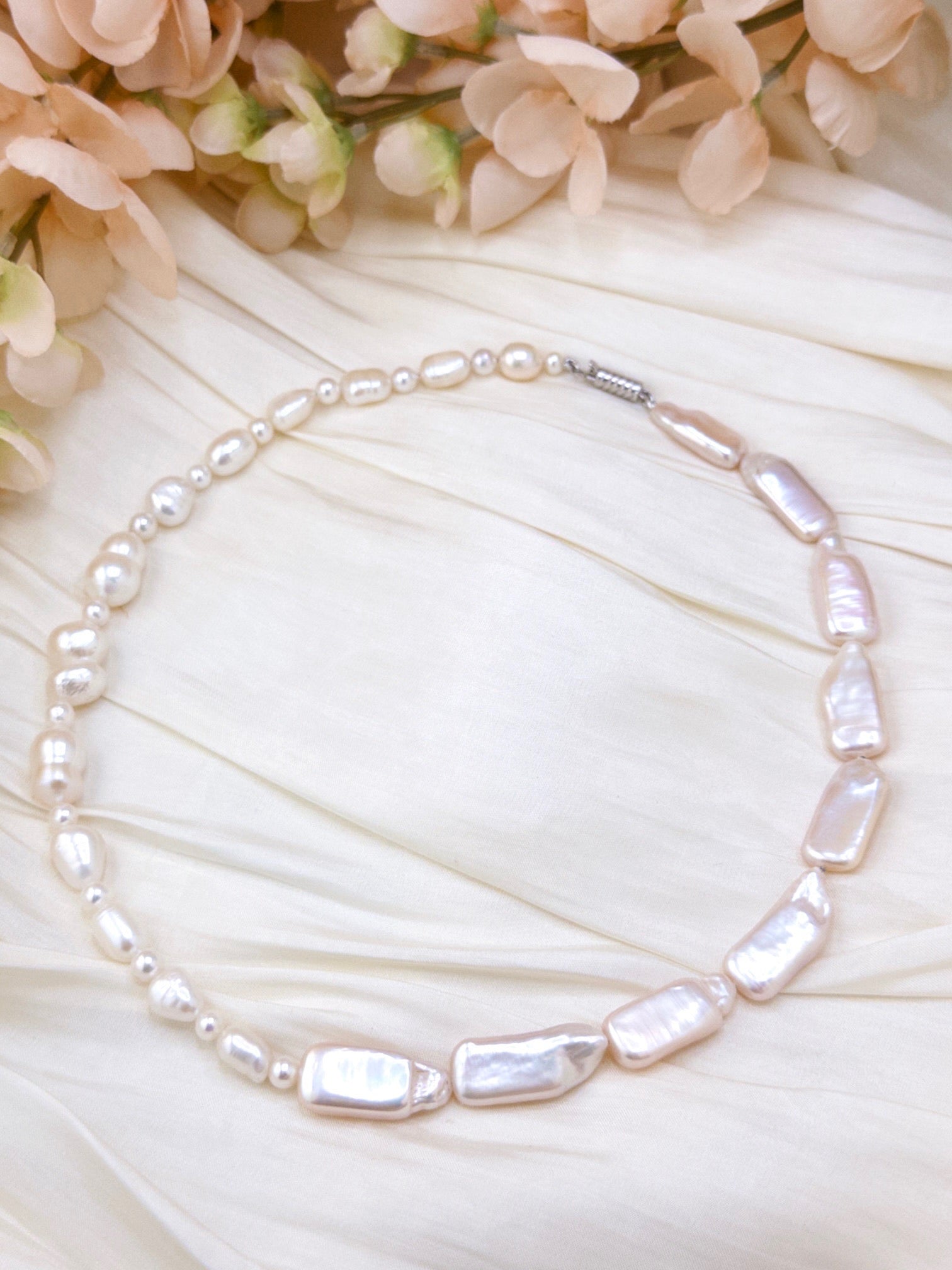 Blush Baroque Pearl Necklace