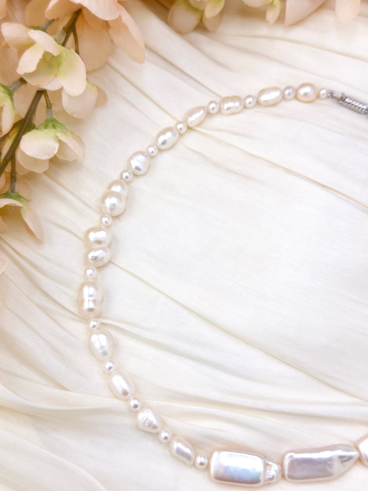 Blush Baroque Pearl Necklace