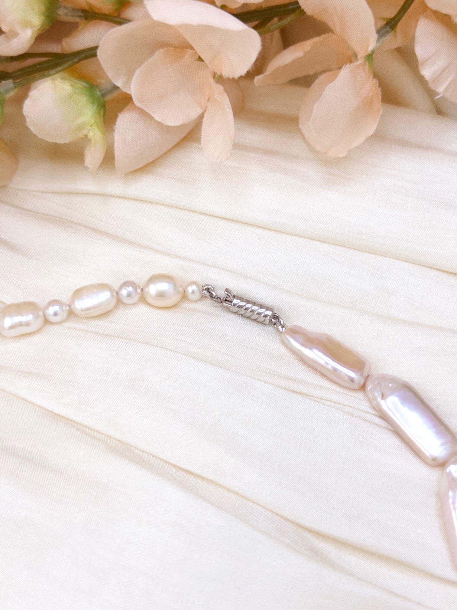Blush Baroque Pearl Necklace