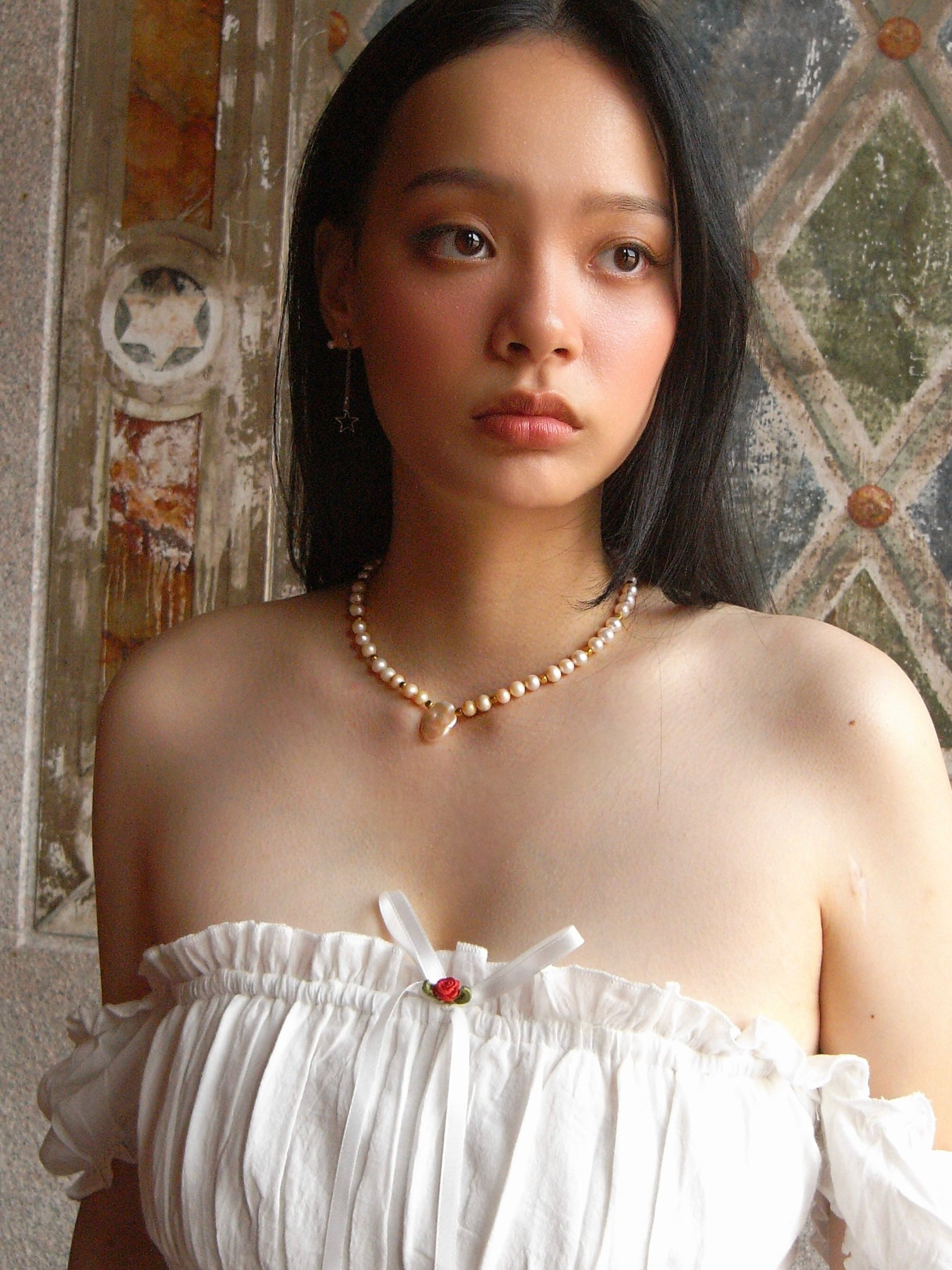 Moonwashed Pearl Necklace