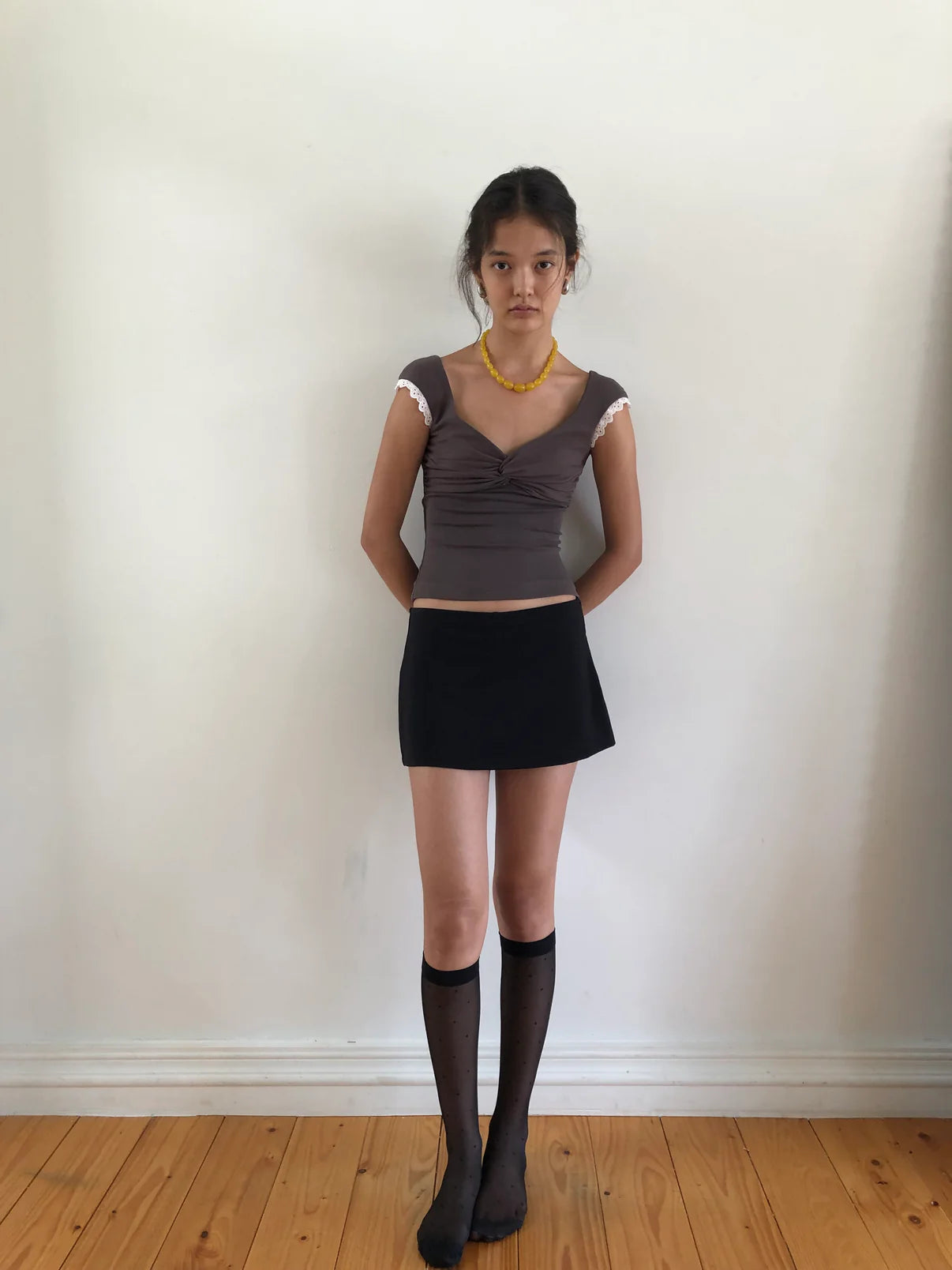 Mila Lace - Draped Top