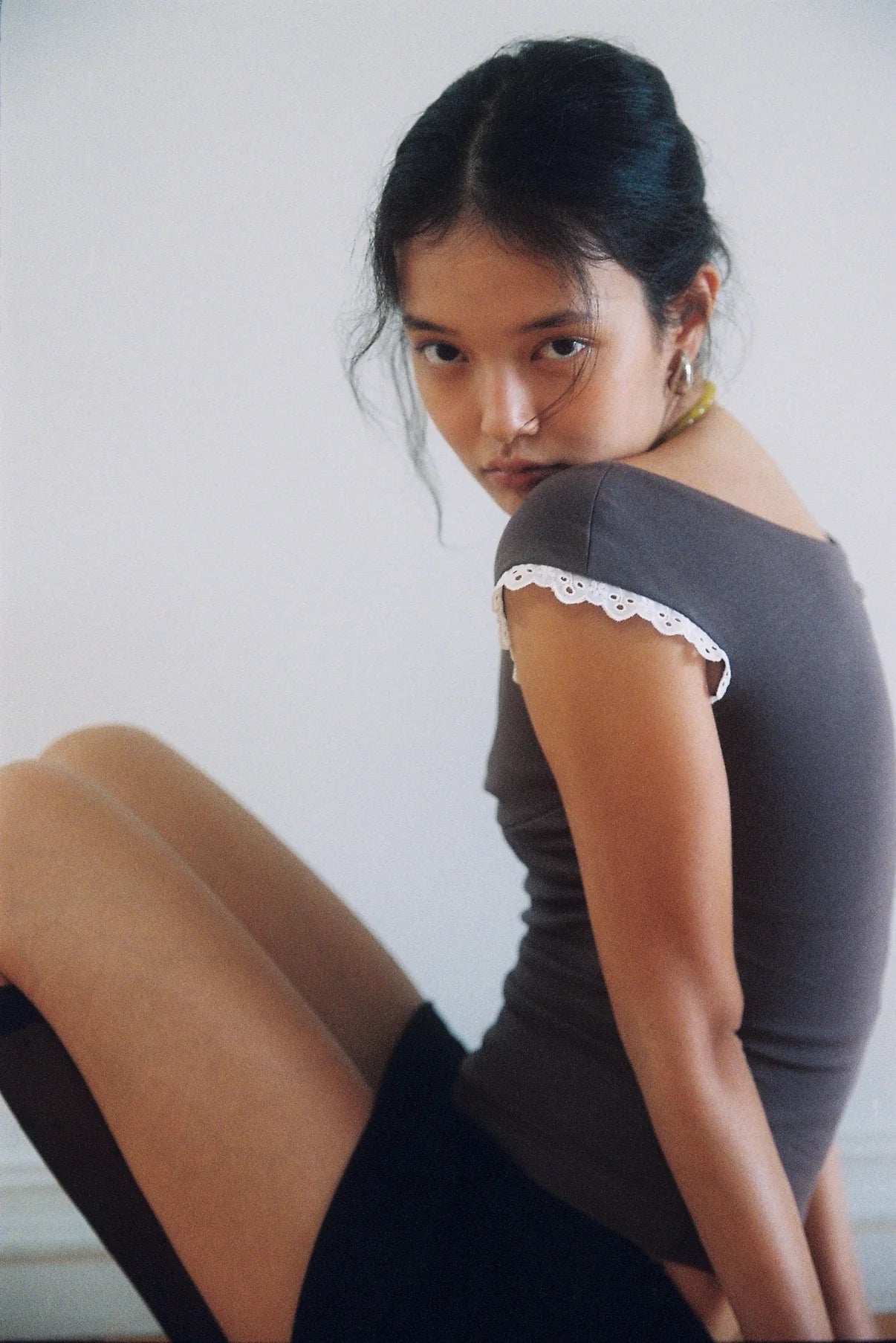 Mila Lace - Draped Top